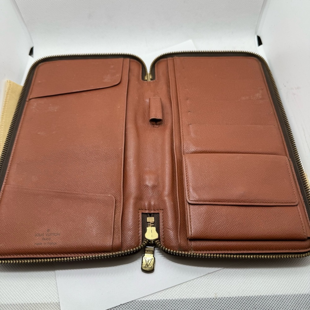 Louis Vuitton LV Vintage Monogram Voyage Travel Organizer Wallet Case & Dustbag - Picture 4 of 6
